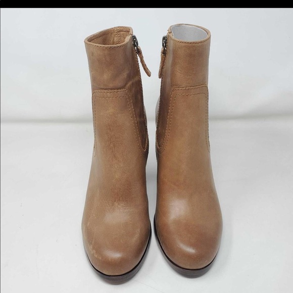 SOLD‼️ Frye Boots Parker Tan Leather Heeled Ankle Boot - Picture 6 of 9